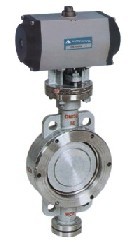 氣動對夾(jiá)蝶閥